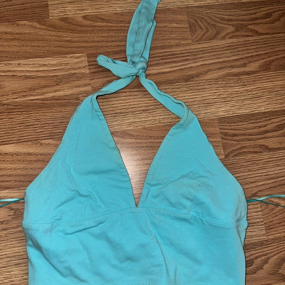 Garage Aqua Halter Top